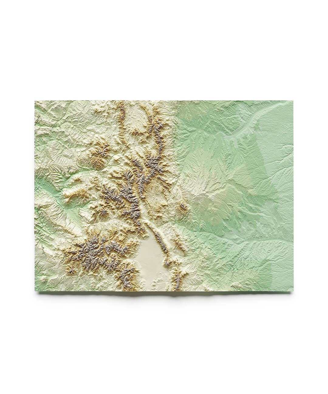 A relief map of Colorado